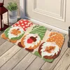 Tapis mignons gnomes motif tapis de salle de bain porte d'entrée de lawway décorations de dessins animés non glissade tapis de sol lavable tapis de toilette