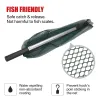 Accessoires 190 cm 130 cm 55 cm Teleskopie -Lande -Netto -Klappfischerei Stange Ausdehnen von Fliegenkarpfenscheiben Sea Mesh Fishing Net für Fliegenfischen