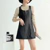 Casual Dresses Fashion Women Slim Fit Zipper ärmlös tankklänning Natural Sheepskin äkta läder en linje Mini Ladies Spring Sundress