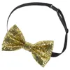 Bow Ties verstelbare tie Performance Banquet Banquet Children's Single Adult British Glitter Pu Color (Red) Men Pretied