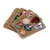 Bags Tactical Patch Display 4Pcs Board Patch Holder Military ID Foldable DIY Badge Paste Pad Patches Tool Organizer with Two D