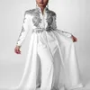 White Arabic Elegant Morrocan Evening Dresses 2024 Kaftan Dubai Formal Prom Dress Party Vestido Longo Robe De Soiree Mariage Fashion Abaya Gowns