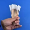 Триммеры 400pcs Pet Earser Cleaner Cotton Buds Очистка ушей большие хлопчатобумажные палочки хлопковые бутоны для кошачьего уха