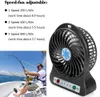 الأجهزة الأخرى Mini Portable Fan USB شحن المروحة Air Cooler Mini Desktop Third Wind USB Fan 18650 بطارية (غير متضمن) مروحة التبريد J240423