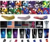 Sports Digital Camo Baseball Stitches Compression Arm Sleeves for Elbow and Knee Pads ZZ