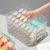 Bacs Organisateur Boîte de rangement Boîte de rangement Réfrigérateur Fresh Box Carton Multilleuse Organisateur Transparent Home Quickfreeze Finition