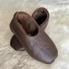 Casual skor fårskinn strumpor plysch extra tjockt golv päls integrerad förkylning och fuktsäker ull snö för båda mänvinnorna hemma