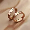 Starry Ring Love Rings Rings Classic Classic Same Couple de couple avec Titanium Steel Simplicité et Diamond pour les meilleurs amis Gift Saint Valentin