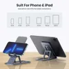 Cell Phone Mounts Holders TOPK D06-L Universal Desktop Mobile Phone Tablet Holder For IPhone IPad Metal Adjustable Portable Foldable Laptop Stand Holder Y240423