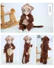 One-pièces nouveau-né Baby Rompers Kigurumi Boy Girls Pyjamas Animal dessin animé robere à capuche pyjama lion Costumes de singe