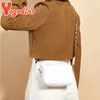 Yogodlns Fashion Small Square Bag para Mulheres Pu Couro ombro Messenger Strap Crossbody Bolsa Trendy Bolsa 240416