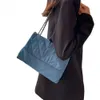 Großhandel Ladies Umhängetaschen Mode gesteppte Crossbody -Tasche Jean Denim Messenger Bag Handtasche für Frauen