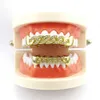 ヒップホップアクセサリー中国にセットされた金の歯がヒップホップホロフロール象眼細工マイクロジルコンチェーン歯