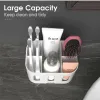 Heads Toothbrush Holders for Bathrooms , Tooth Brushing Holder Bathroom Organizer Countertop, Electric Tooth Brush Holder with 5 Slots