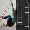 Children Outdoor Activity Safe Sports Rope Swing Wooden Rope Ladder Multi Rungs Climbing Game Toy Garden Park Sports Kit Gift 240419