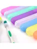 Heads 5pcs Portable Travel Hiking Camping Toothbrush Holder Case Box Tube Cover Toothbrush Protect Holder Case Random Color