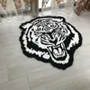 Teppich Tufted Plüsch Tiger Kopf Teppiche Kunst verblassen