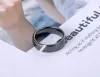 Bande Bobotuu Gioielli anelli nuziali in cristallo in ceramica nera alla moda per donna Anello di fidanzamento di rinestina di argilla in acciaio inossidabile BR19069