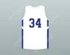 Niestandardowy numer nazwy Męskie młodzież/dzieci Shareef O'Neal 34 Windward School Wildcats White Basketball Jersey 1 Top Sched S-6xl