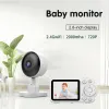 Moniteurs 2023 Nouvelle arrivée 2,4g Wireless Audiovideo Multifinections Baby Monitor HD Night Vision Camera avec écran d'affichage de 2,8 pouces