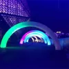 8 mw 26 piedi di illuminazione larga arco di arco a LED gonfiabile arco grande arco di luce natalizia per esterni per evento di festa con strisce