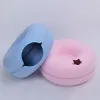 Matten Pet Donut Filt Cat Nest Fun interactieve speelgoedtunnel Splicable Doublelager Composietstructuur Universele Cat Head Cutout Design