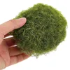 Fleurs décoratives 6 PCS MOSS BALL IMITÉ MOSSU DÉCOR ARTIFICIAL STONES ROCKS MICRO OFFICE FAUX