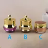 Bottles 10pcs/lot Golden Butterfly Acrylic Plastic Cream Bottle Empty Cosmetic Make Up Creamjiars Container Sub Travel Bottle