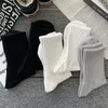 Men's Socks 5 Pairs Cool Men Black White Warm Set Autumn Winter Male Solid Color Sport Short For Drop