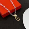 Farandole Halskette H für Frauen Designer Halskette Paar vergoldete 18K T0P 5A Offizielle Reproduktionen Premium -Geschenke Schneller Versand mit Box 014
