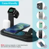 Chargers 4 in 1 Multifunctional Charger Watch Phone Headphones Wireless Charging Dock Phone Holder Stand for Apple Watch iPhone Samsung