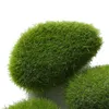 Fleurs décoratives 10pcs Artificial Green Moss Ball Fake Stone Simulation Plant Decoration Decoration For Shop Window El Home Office Decor