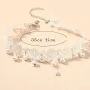 Halsband klassiska gotiska tatuering spets choker halsband för kvinnor tassel pärla pendell charm halsband boho smycken julklapp x079