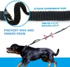 リースTsproハンズセーフティカーシートベルトショック吸収バンジーリーシュで走るためのウォーキングのための無料の犬のリーシュパッド付きハンドル