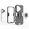 Car Holder Magnet Cases For Huawei PURA 70 Pro Nova 12 Pro 11 SE Redmi A3 Samsung Galaxy M15 F15 M55 Hybrid Shockproof Hard PC TPU Metal Finger Ring Stand Defender Cover