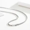 Halsband 4560 cm 2mm eller 2,8 mm riktig 925 sterling silver lådkedja långa halsband kvinnor män smycken grossistkoly krage ketting hiphop