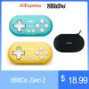 Gamepads 8bitdo Zero 2 Bluetooth Gamepad Mini Game Controller Handle für Nintendo Switch Windows Android MacOS -Spielzubehör