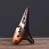Инструментальная керамика Ocarina12 HOLE OCARINA Классический соломенный огонь Alto C Tone Ceramic Ocarina китайская флейта Tao Music Instrument Collectible