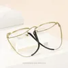 Lunettes de soleil Frames 49 mm Eyeglasse en titane Titanium Gold's Gold Round Lights Fixe Myopie Reading Optics Eyewear Prescription