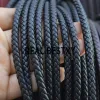 Strands REAL BESTXY 5m/lot Super fiber leather 5mm leather cord black braided leather cords for DIY jewelry bracelets cords material