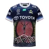 Men Jersey NRL Langhornton Saint George Manfish Cavalier Dolphin Rabbit Cowboy Mustang Indigenous Rugby Clothing