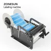 Sealers ZONESUN Label Applicator Big Stickers Manual Plastic Round Bottle Tin Can Tube Labeling Machine Packaging Machine ZS50W