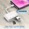 Tapez C To SD Carte Reader OTG Cable USB Micro SD / TF Carte Reader Adapter Données Transfert pour MacBook Cell Phone Samsung Huawei