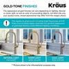 Kitchen Faucets Commercial Brushed Brass Single Handle Faucet Eco-Friendly 1.75 GPM Swivel Spout Technology Spot-Free Bronze Heavy-Duty
