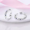 Boucles d'oreilles 2023 Original 925 Boucles d'oreilles en argent sterling pour les femmes coeur u forme étoile lune cz cube zircon luxe femme drop boucles d'oreille cadeau