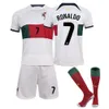 Soccer Portugal Home Away Jersey Set 7 C Ronaldo Adult Print Numéro de chaussette