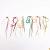 Accesorios 50pcs pesca silicona falda asistencia gancho de jigging