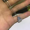 Luxe Qeelin -ontwerper Pendant ketting kirin kalebas volledige diamant ketting dames hoge editie 18k volledige diamant kalebas ketting licht luxe veelzijdige kraagketen