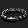 Strängar vintage viking armband rostfritt stål mode cyklist nordisk viking drake armband män odin amulet norska smycken gåvor