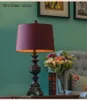 Masa lambaları Avrupa retro-mor romantik lamba oturma odası başucu Amerikan lüks klasik led reçine